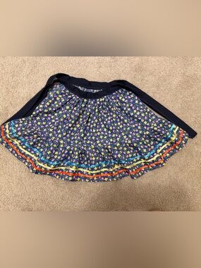 floral-print children's ribbon skirt